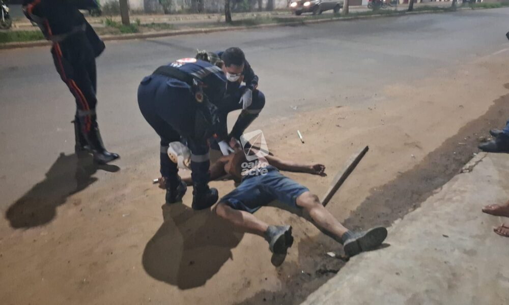Homem é espancado com ripas de madeira e encaminhado ao Pronto-Socorro em Rio Branco