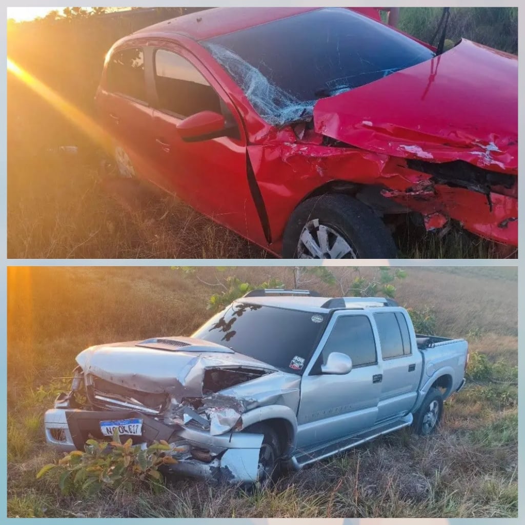 Colisão frontal entre S10 e Gol deixa uma pessoa morta na BR-432, em Cantá